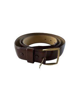 Kinston Leather Men's 46 Brown Leather Belt Made in USA